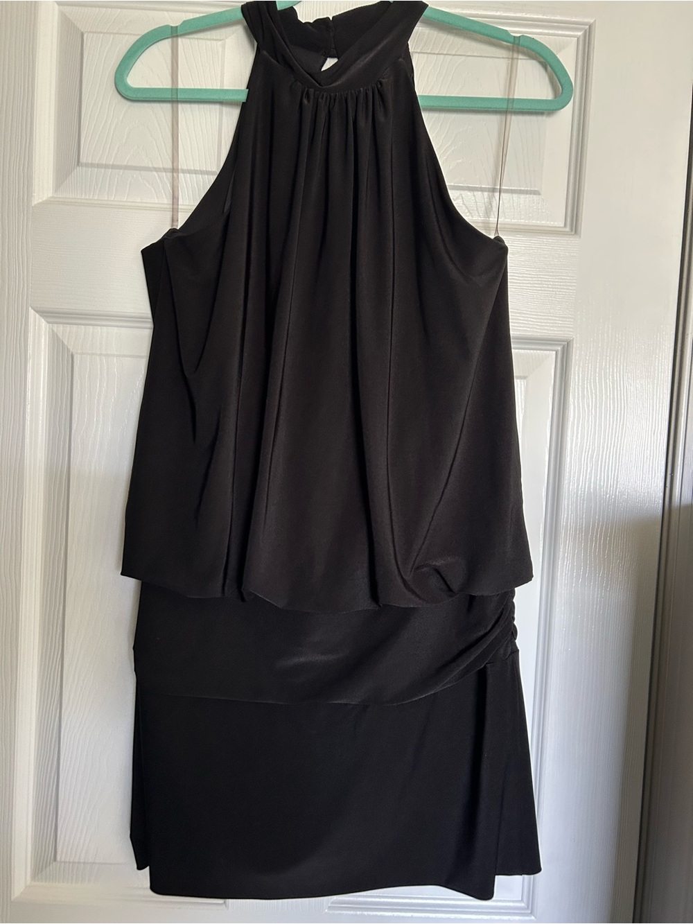 Frederick's of Hollywood Black Halter Cocktail Dress